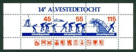 Stadspost-velletje 14e Elfstedentocht (Alvestedetocht) 1986 - 1