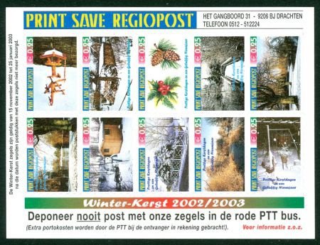 Stadspost Print Save Regio Post Drachten: Winter-Kerst 02-03 - 1