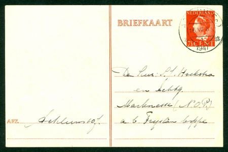 Briefkaart 7½ cent Koningin Wilhelmina - 1
