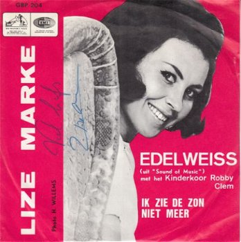 VINYLSINGLE * LIZE MARKE * EDELWEISS * BELGIUM 7