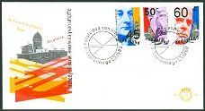 FDC NVPH E-180 Politici (de Savornin Lohman, Oud, Troelstra)