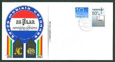 FDC Korps Mobiele Colonnes 1958-1983 10 + 50c