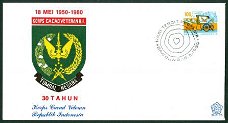 FDC Indonesië 1950-1980 Korps Cacad Veteran