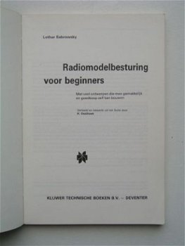 [1976] Radiomodelbesturing voor beginners, Sabrowsky, Kluwer - 2