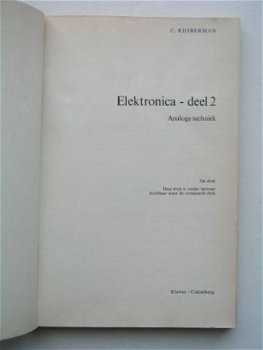 [1976] Elektronica 2, Analoge techniek, Rijsbeman, Kluwer - 4