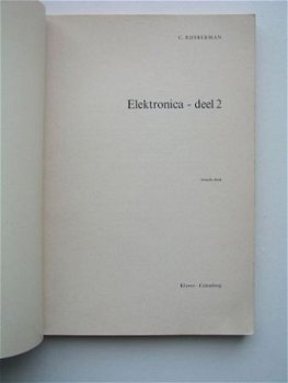 [1973] Elektronica 2, Analoge techniek, Rijsbeman, Kluwer - 2