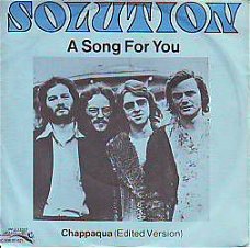 VINYL SINGLE * SOLUTION * A SONG FOR YOU *