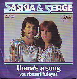 VINYLSINGLE * SASKIA EN SERGE * THERE'S A SONG * GERMANY 7