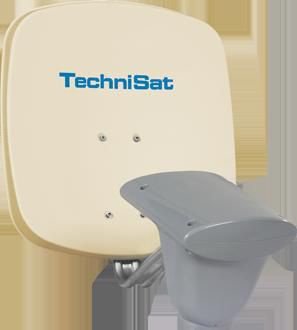 TechniSat multytenne DuoSat 4,3° single, Creme, schotel ante - 1