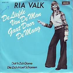 VINYLSINGLE * RIA VALK * DE LIEFDE VAN DE MAN GAAT DOOR* - 1