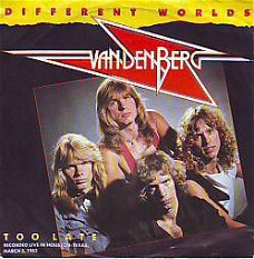 VINYLSINGLE * VANDENBERG  *  DIFFERENT WORLD * GERMANY 7"