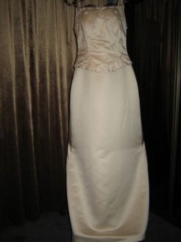 #178 Prachtige LA SPOSA trouwjurk met afknoopbare sleep - 1