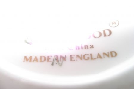wedgwood vaasje 9 cm bone china decor met pauw - 1