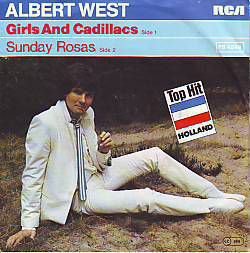 VINYLSINGLE * ALBERT WEST * GIRLS AND CADILLACS* GERMANY * - 1