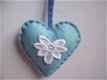 mooi troosthart hart decoratie hart blauw met kant kado -tip - 1 - Thumbnail