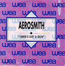 VINYLSINGLE * AEROSMITH  * JANIE'S GOT A GUN. * SPAIN 7" *