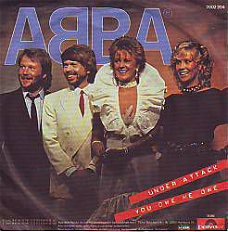 VINYLSINGLE * ABBA * UNDER ATTACK * GERMANY 7" *