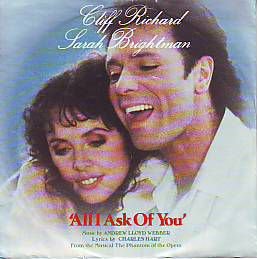 VINYLSINGLE * SARAH BRIGHTMAN & CLIFF RICHARD * ALL I ASK * - 1