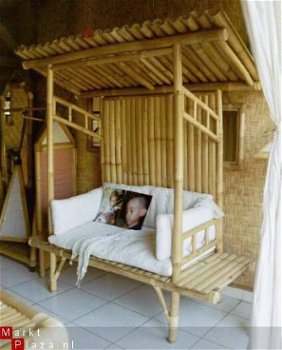 Bamboe Lounge Tuinset bamboe Oranda. - 1
