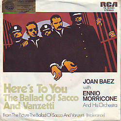 VINYLSINGLE * JOAN BAEZ * HERE'S TO YOU * GERMANY 7