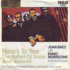 VINYLSINGLE * JOAN BAEZ * HERE'S TO YOU * GERMANY 7"