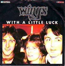 VINYLSINGLE * PAUL McCARTNEY-WINGS  *WITH A LITTLE LUCK *