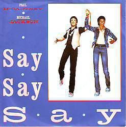 VINYLSINGLE* PAUL McCARTNEY-MICHAEL JACKSON * SAY SAY SAY * - 1