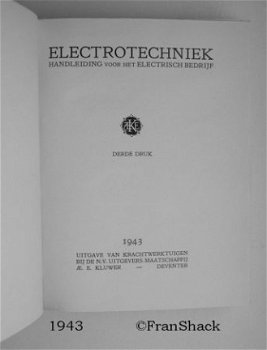 [1943] Electrotechniek, Krachtwerktuigen, Kluwer - 2