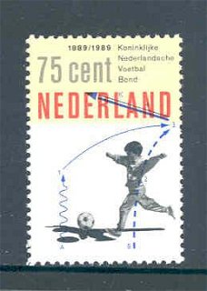 Nederland 1989 NVPH 1433 100 jaar Koninklijke Voetbalbond po