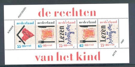 Nederland 1989 NVPH 1438 Blok Kinderzegels postfris - 1