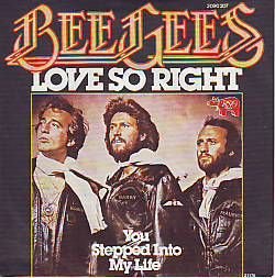 VINYLSINGLE * BEE GEES * LOVE SO RIGHT * GERMANY 7