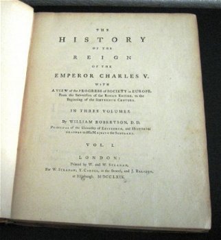 History of the Reign of the Empire Charles V 1769 Robertson - 3