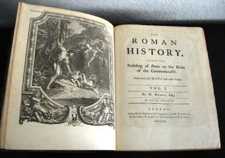 The Roman History 1770-71 N. Hooke Set v 4 met veel kaarten - 3
