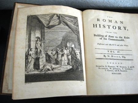 The Roman History 1770-71 N. Hooke Set v 4 met veel kaarten - 8