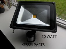 LED Tuinlamp Buitenlamp 50 watt met bewegingssensor zwart