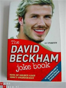 David Beckham Joke Book pocket golden gags about golden ball