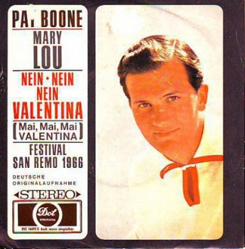 *VINYLSINGLE * PAT BOONE * NEIN , NEIN, NEIN VALENTINA * - 1