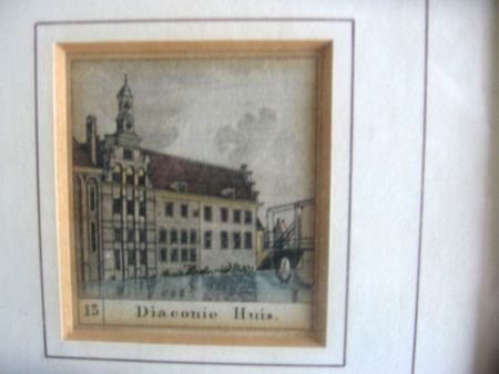 2 antieke gravures - Amsterdam ? - 1