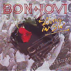 VINYLSINGLE * BON JOVI * LIVING IN SIN * GREAT BRITAIN 7