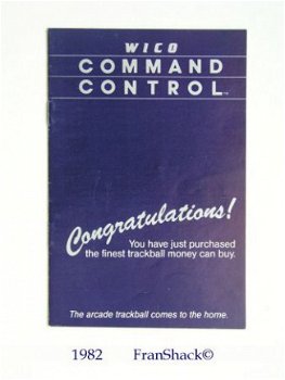 [1982] Command Control Trackball User Manual, Wico Corp. - 1