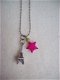 ketting zilver eifeltoren hanger ster bedel stercollectie - 3 - Thumbnail