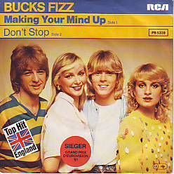 1981 GREAT BRITAIN * BUCKS FIZZ * MAKING YOUR MIND UP * - 1