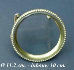 === Deur Franse pendule = koper / glas = 22130