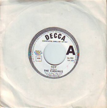 VINYLSINGLE * THE CASUALS * TOY * BELGIUM 7