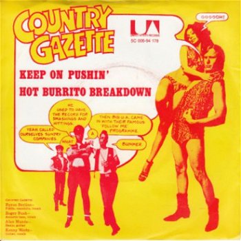 VINYLSINGLE * COUNTY GAZETTE* KEEP ON PUSHIN' - 1