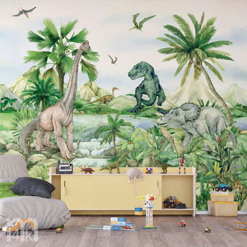 Dinosaurus behang fotobehang, posterbehang, kinderkamer - 7