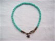 mooie armband turquoise facet en brons en ster stercollectie - 1 - Thumbnail
