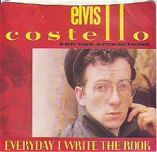 VINYLSINGLE * ELVIS COSTELLO * EVERYDAY I WRITE THE BOOK
