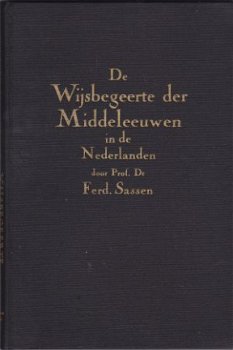Prof. F. Sassen: De wijsbegeerte der middeleeuwen in de Nede - 1