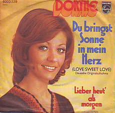 * VINYLSINGLE * DORTHE * DU BRINGST SONNE IN MEIN HERZ * - 1